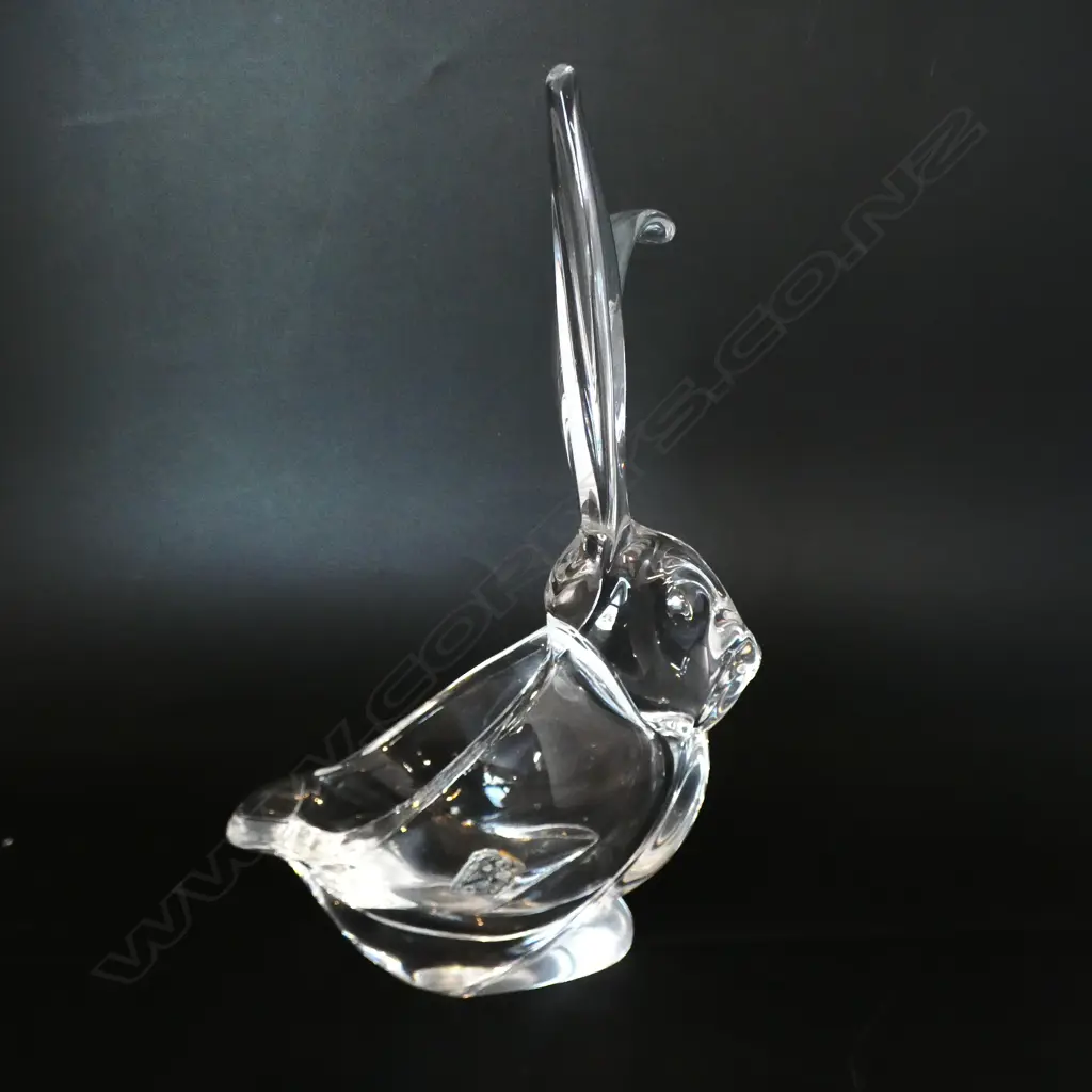 FRENCH VANES IE CHATTEL ART GLASS RABBIT H230MM +/- Image 1++