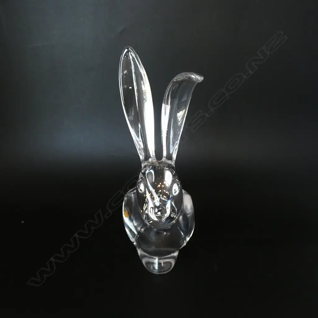 FRENCH VANES IE CHATTEL ART GLASS RABBIT H230MM +/- Image 1++