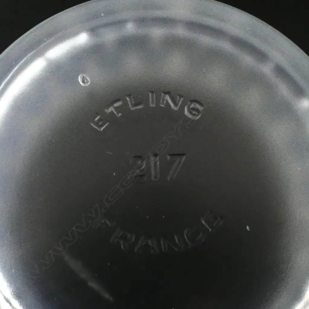 ETLING FRENCH GLASS LIDDED DISH DIA110MM Image 1++