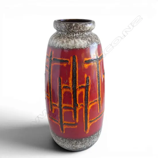 MID CENTURY RETRO GERMAN POTTERY FLOOR VASE H480MM