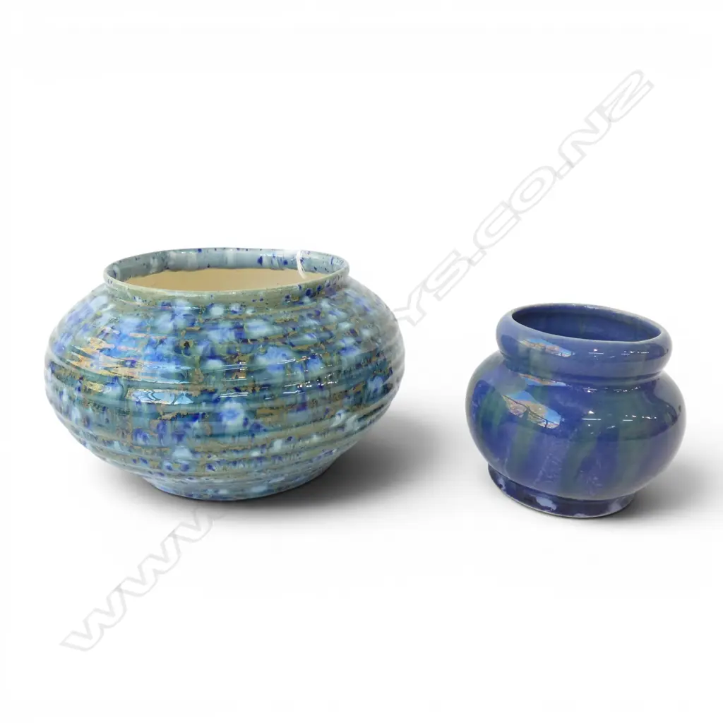 TRICKLE GLAZE CROWN LYNN + CHELSEA CRAFTS KATIKATI POTS Image 1++