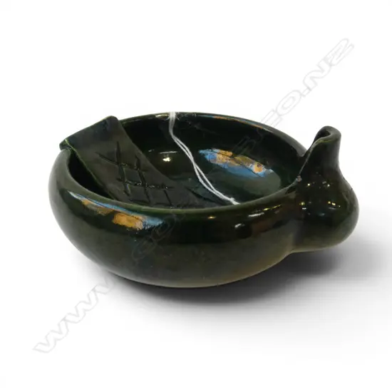 19thC ORIBE OIL LAMP W.112mm. H. 58mm