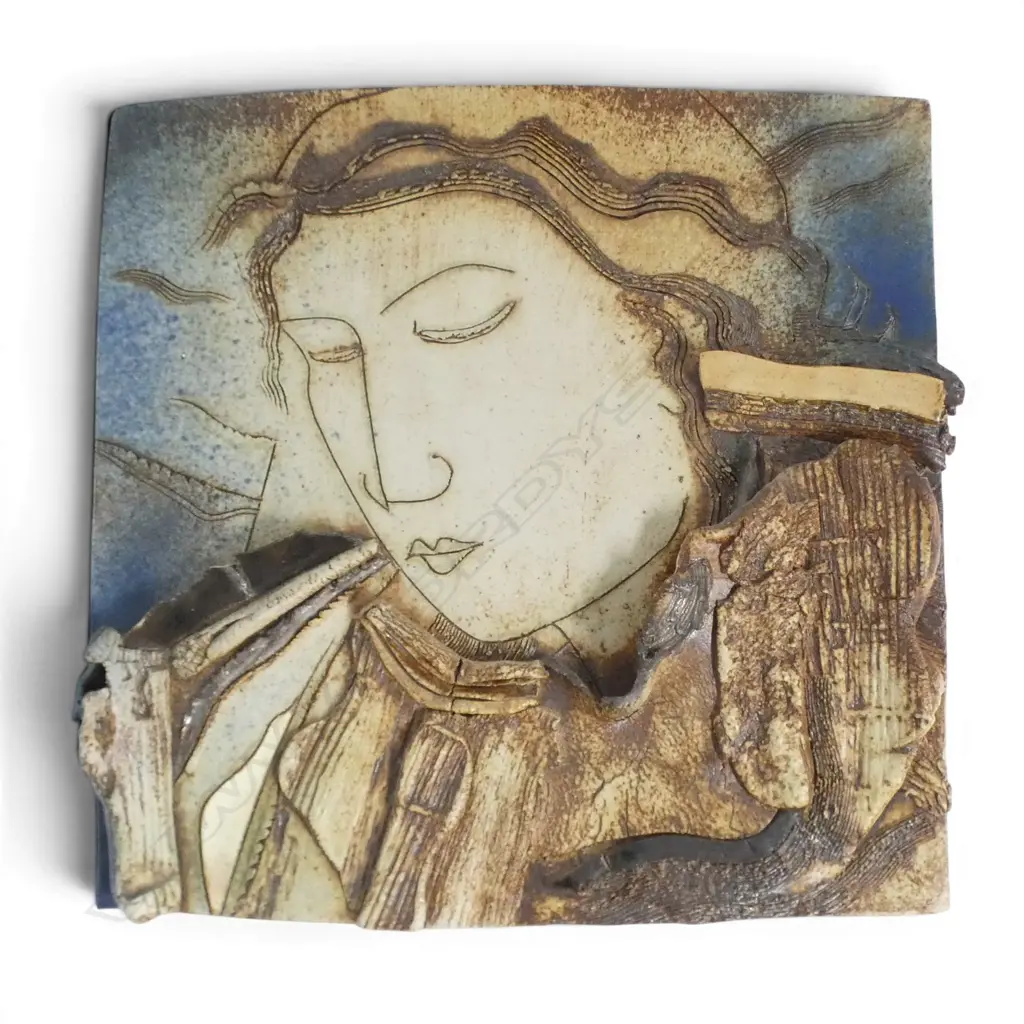 IAN  DRURY (NZ) CERAMIC HANGING ART PIECE, Dia.330mm Image 1++