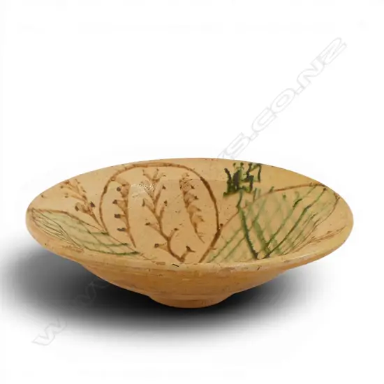 GLAZED RUSTIC TERRACOTTA BOWL, Dia.290mm