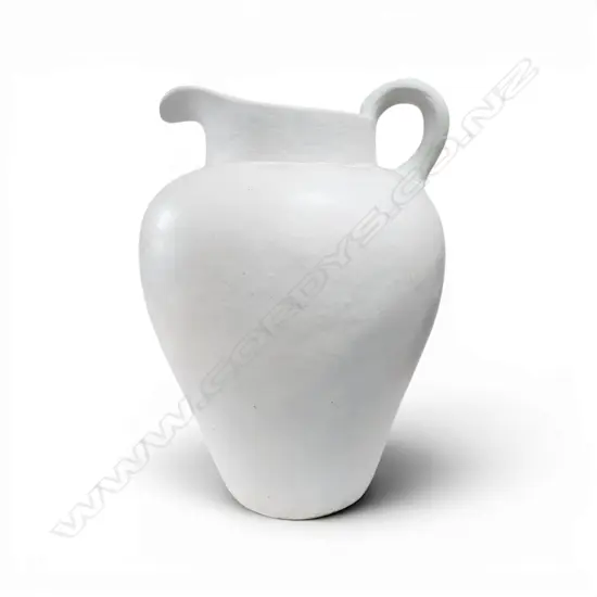 WHITE TERRACOTTA JUG 450mm h