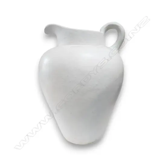 WHITE TERRACOTTA JUG 450mm h