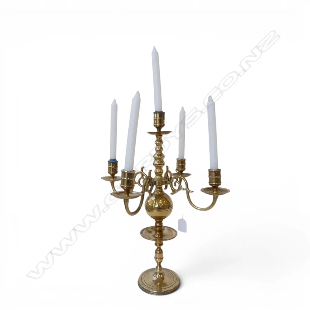Brass candle stick, H.440mm Image 1++