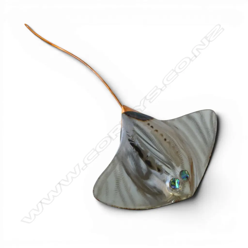 CHRIS VAN DOREN, STING RAY, METAL & COPPER, 2006 L.360mm Image 1++