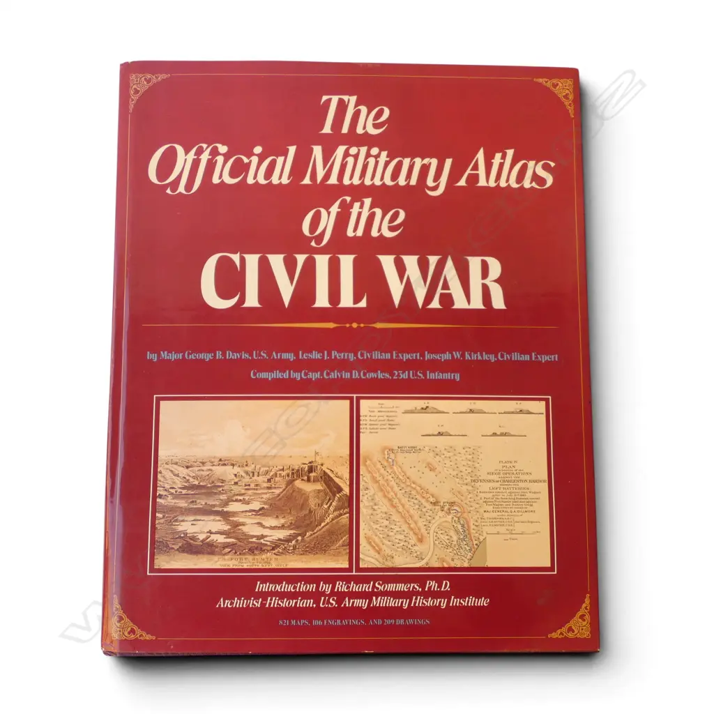 ATLAS ‘THE OFFICIAL MILITARY ATLAS OF THE CIVIL WAR’ 821 MAPS, ETC, L.420MM W.340MM Image 1++