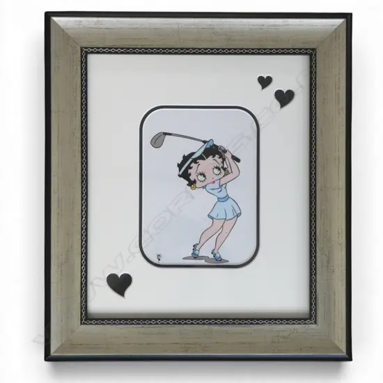 BETTY BOOP GOLF PRINT 185x135mm