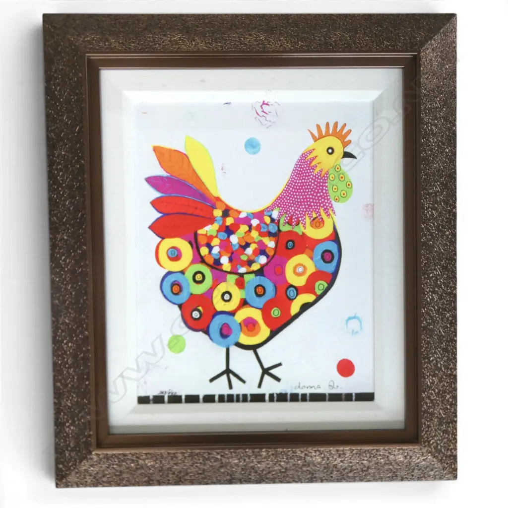 DONNA SHARAM, CHICKEN PRINT 263/450 365x290mm Image 1++