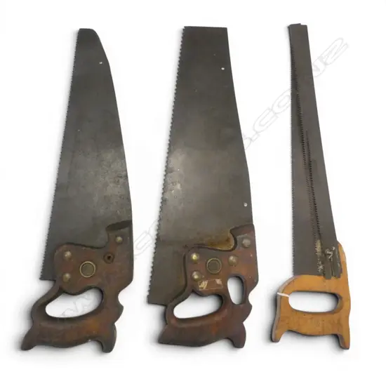 3 VINTAGE TENON SAWS L.500mm