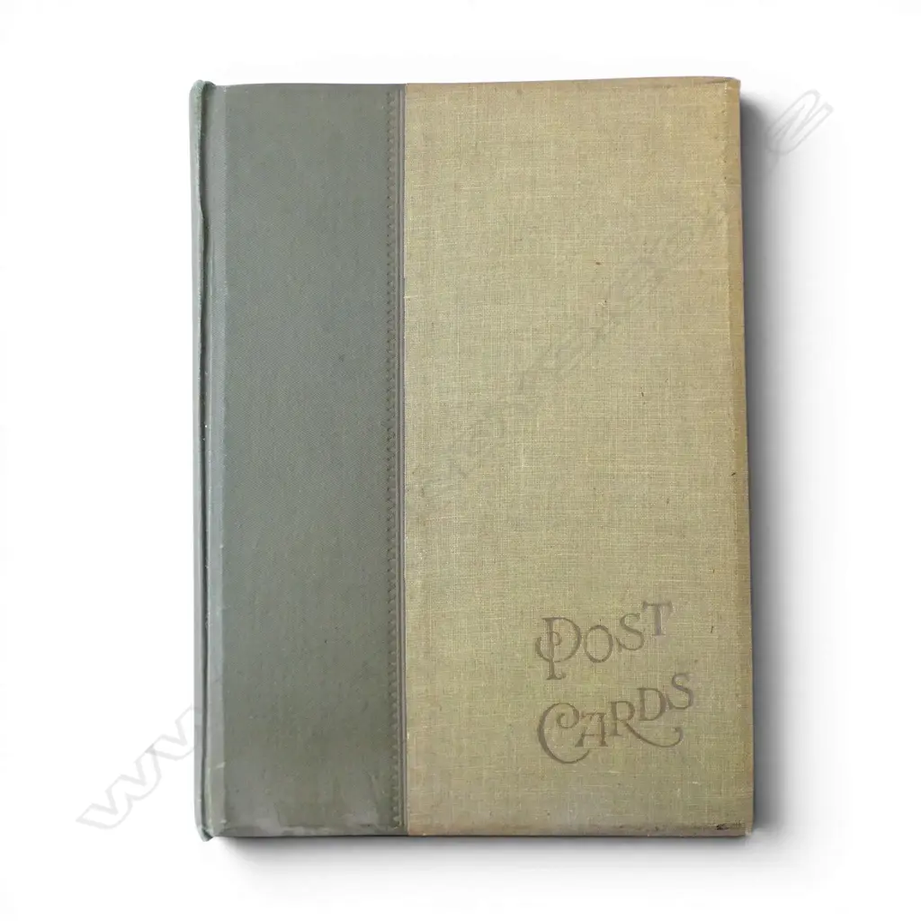 EDWARDIAN VINTAGE POST CARD ALBUM MOSTLY BRITAIN 160 PLUS CARDS Image 1++