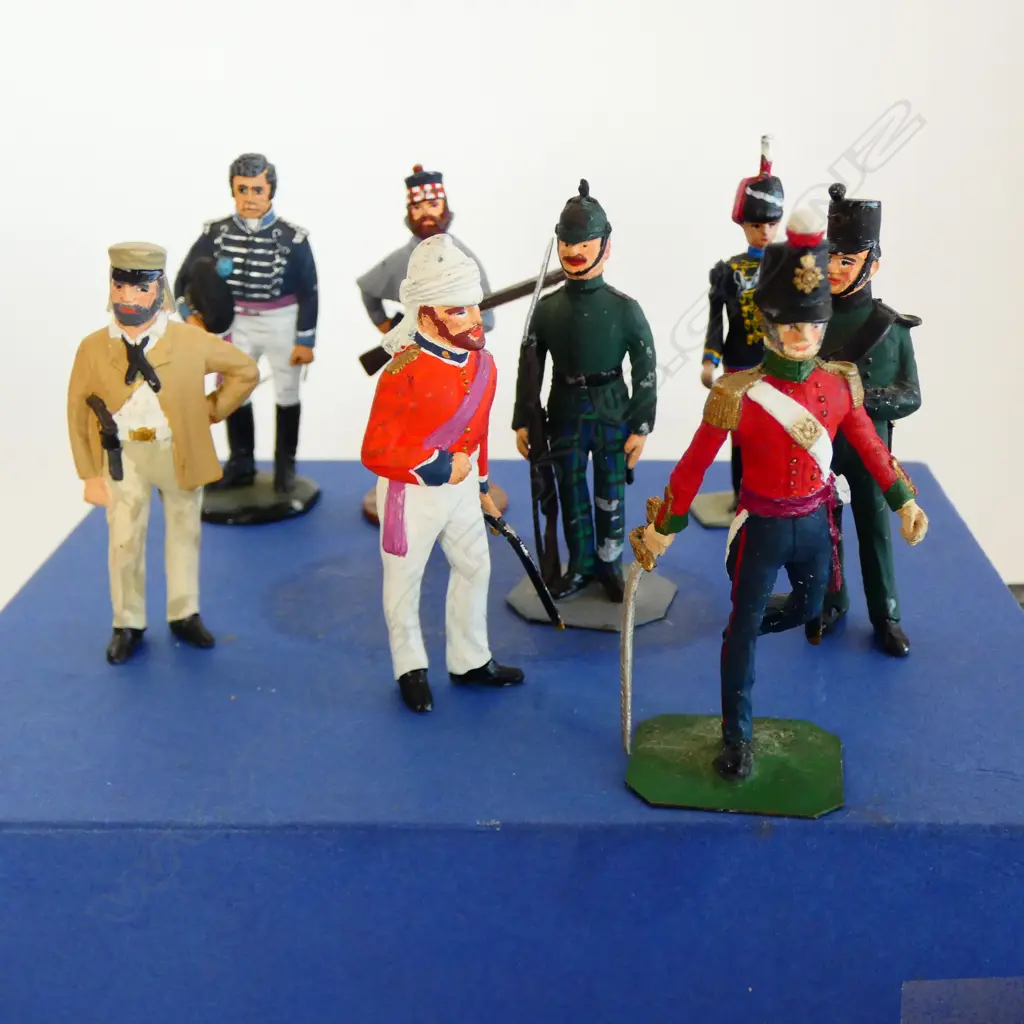 6 BOOKS; TOY SOLDIERS & TRAINS + 8 LEAD SOLDIERS Image 1++