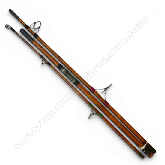 3 PC VINTAGE CANE FISHING ROD