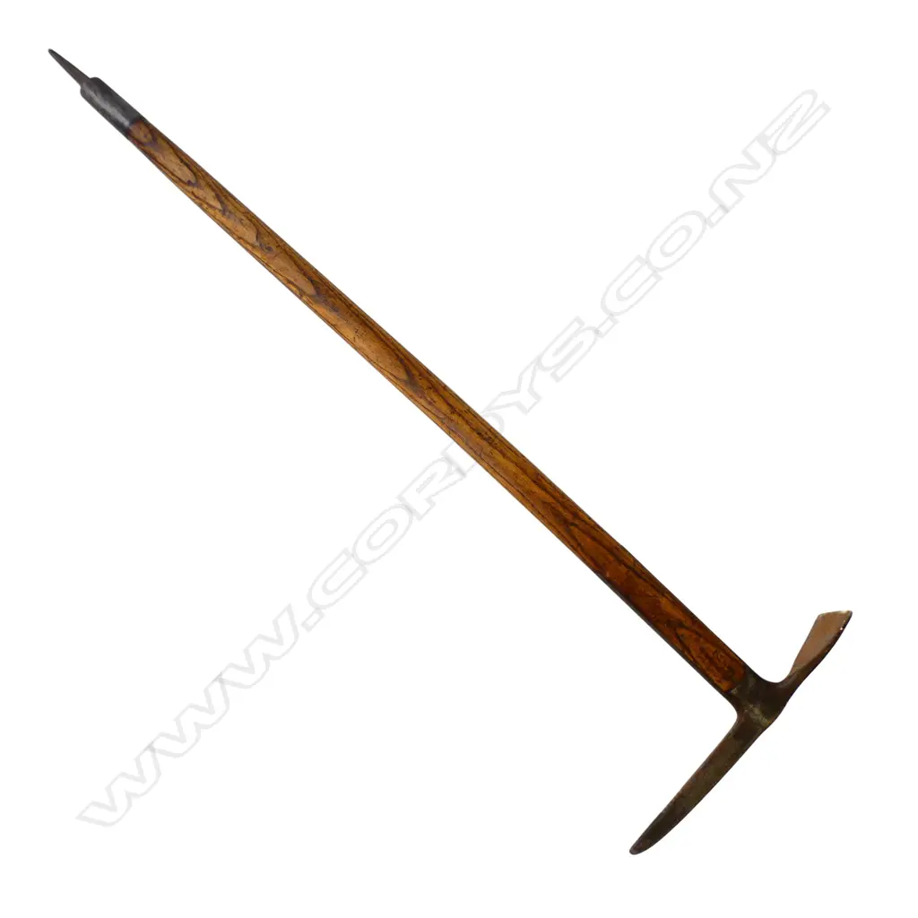 VINTAGE OAK & STEEL MOUNTAIN CLIMBERS ICE PICK L1000MM Image 1++