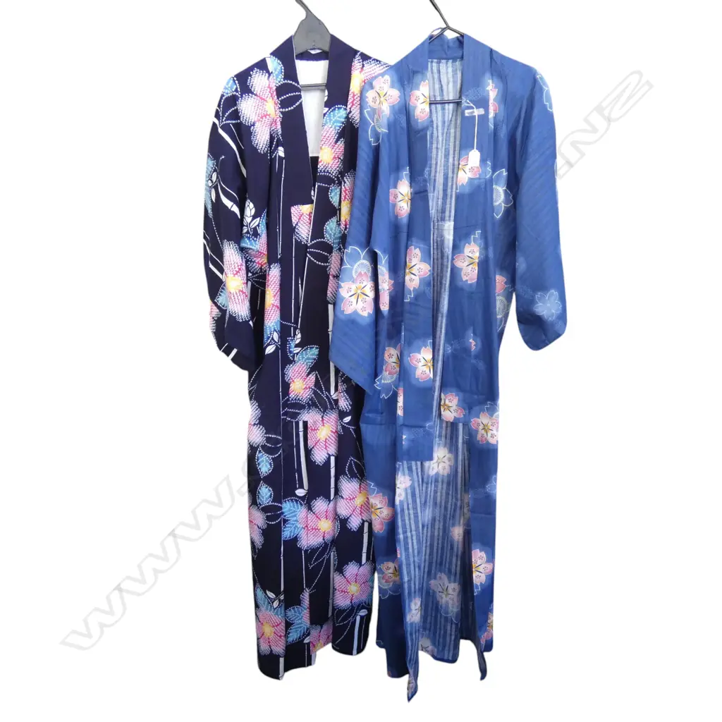 2 JAPANESE KIMONO floral patterns Image 1++