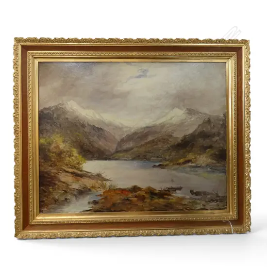 RO PASOV, UNTITLED LANDSCAPE, OIL ON BOARD, 600x750mm