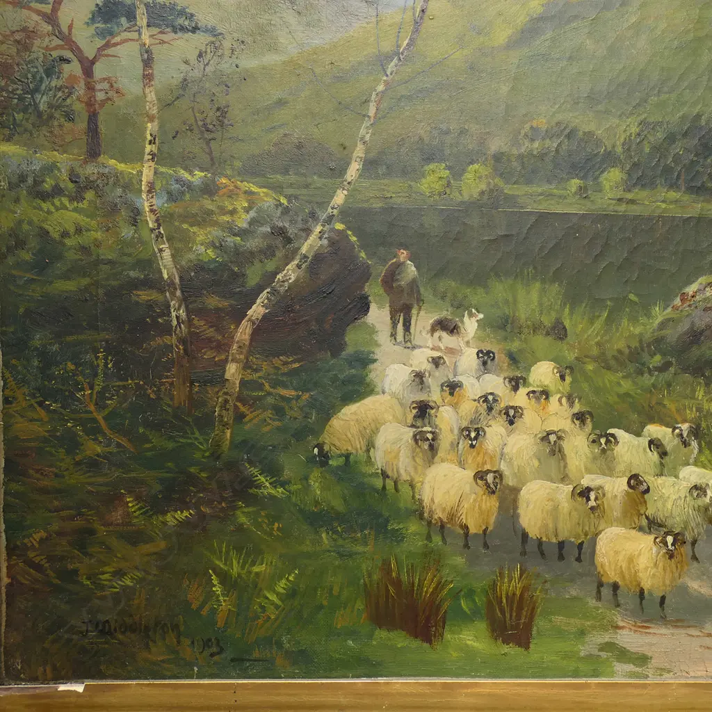 J. MIDDLETON, 'LOCH MORAR ROSSAIRE', OIL ON CANVAS, 1903 600 x 910mm Image 1++