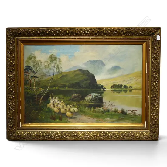 J. MIDDLETON, 'LOCH MORAR ROSSAIRE', OIL ON CANVAS, 1903 600 x 910mm