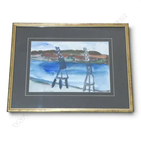 ANNA CASELBERG 'SYDNEY HARBOUR' WC 1991 245x370mm