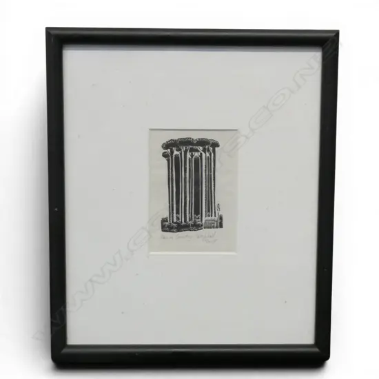 CAMPBELL SMITH, 'KAURI COUNTRY, WOOD ENGRAVING, 100 x 70mm