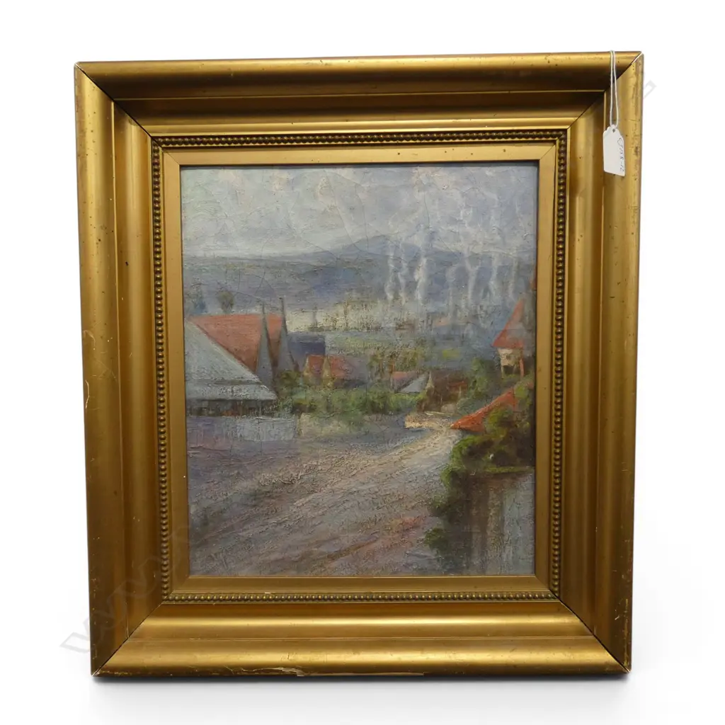 ARTIST UNKNOWN, ROTORUA VIEW, OIL ON CANVAS, UNSIGNED, 345 X 294mm Image 1++