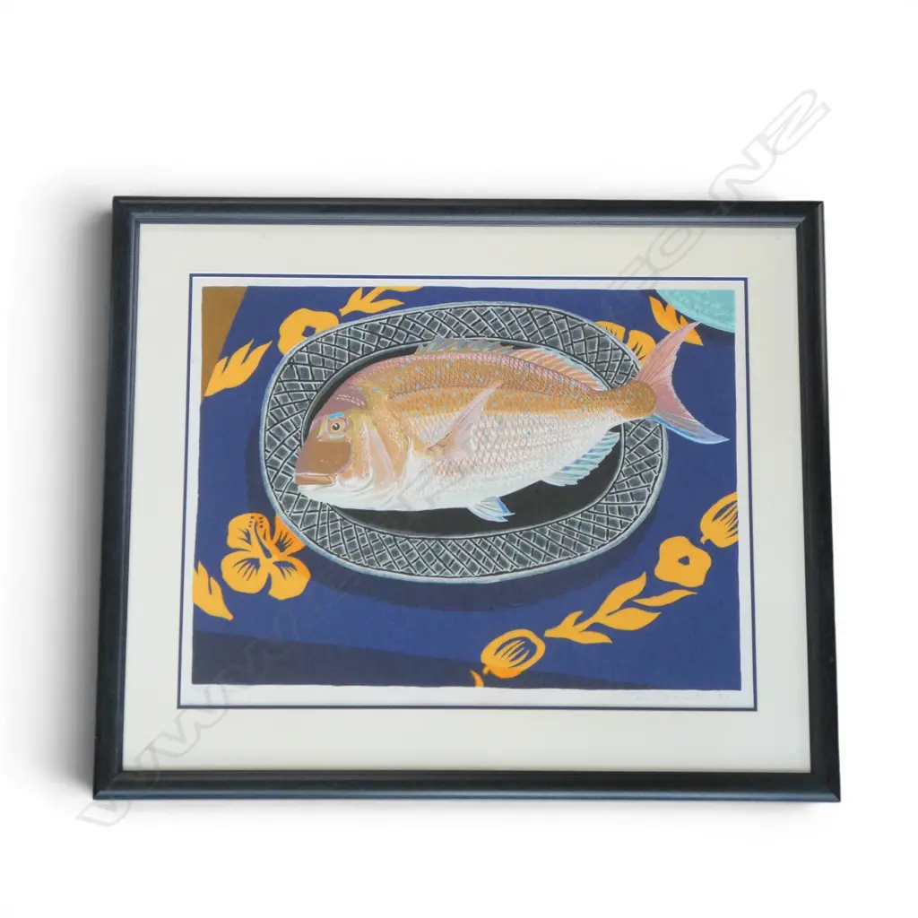 TOM BURNETT 'SNAPPER' SCREEN PRINT 162/180 SIGNED & DATED '93 505x660mm Image 1++