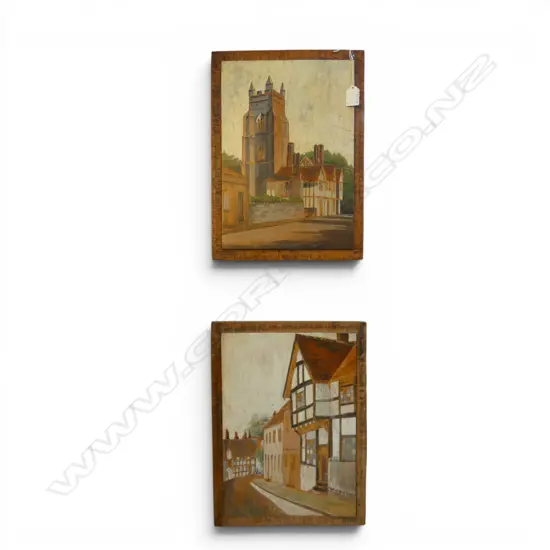 PR OILS ON WOOD PANELS SIGNED RAVENSHILL H380 W280MM