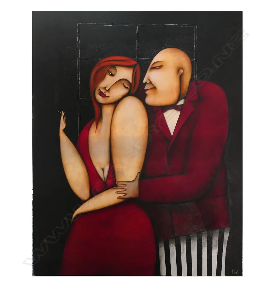 NICK FEDAEFF, INDECENT PROPOSAL (2007) OIL ON CANVAS, signed, entitled verso, 910x710mm Image 1++