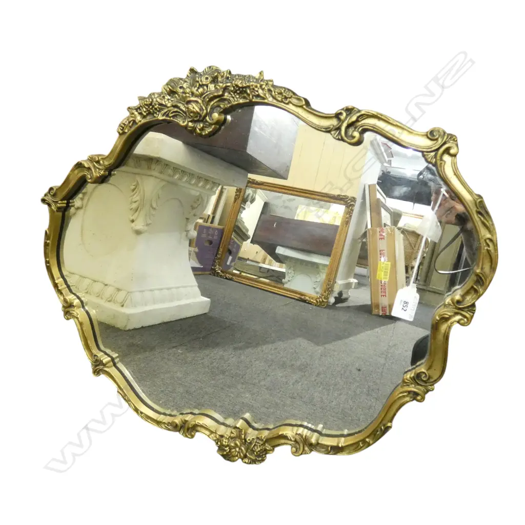 VINTAGE ROCOCO STYLE WALL MIRROR, H.540 x 640mm Image 1++