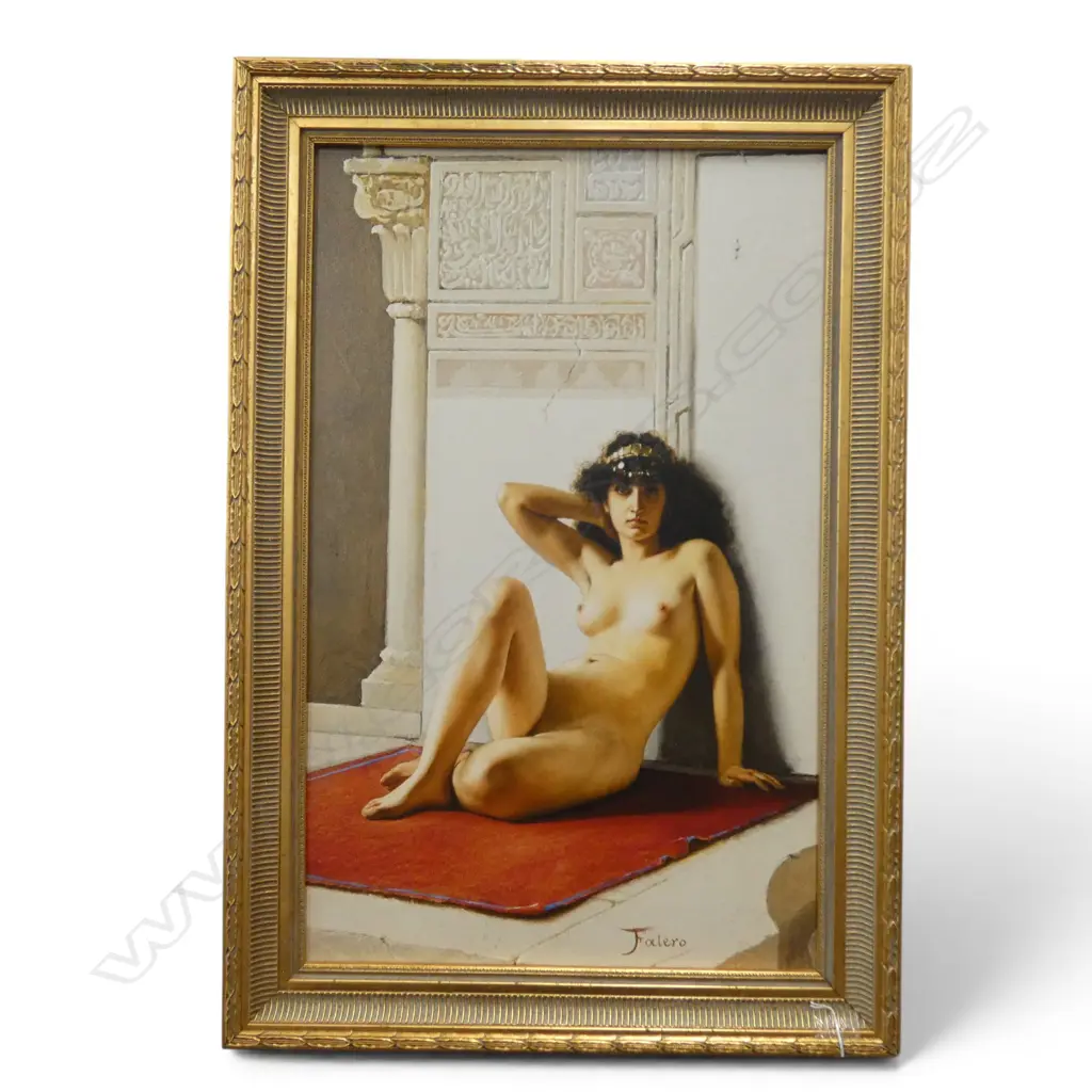 LUIS RICARDO FALERO 'THE FAVOURITE' (1895) DIGITAL PRINT ON CANVAS BOARD 745x465mm Image 1++