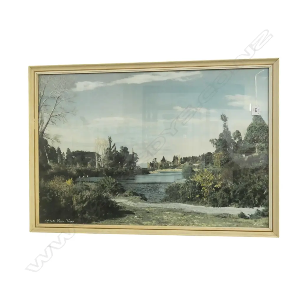 WHITES AVIATION 'WAIKATO RIVER - TAUPO' 490x740mm Image 1++