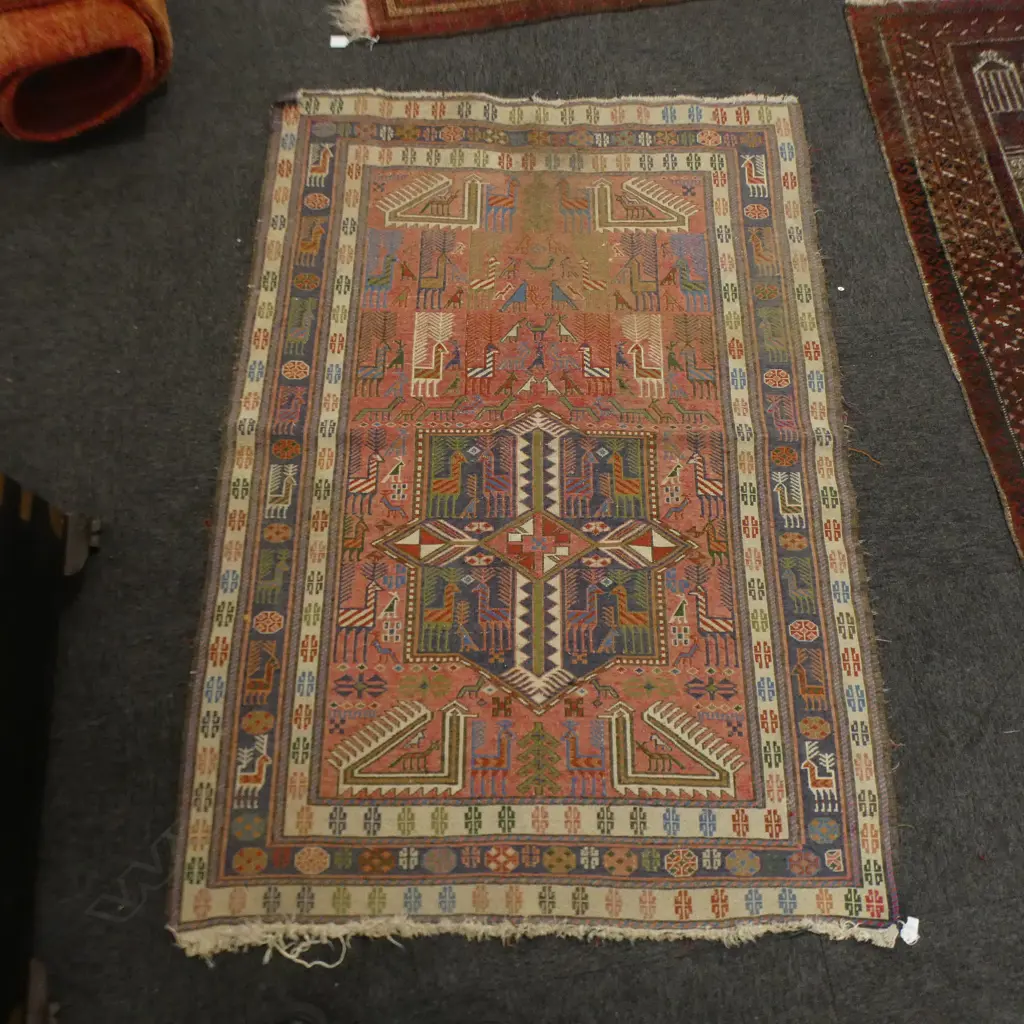 CAUCASIAN AKSTAFA FLAT WEAVE RUG 1550x1100mm Image 1++