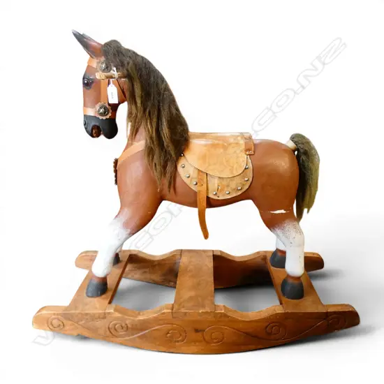 WOODEN ROCKING HORSE H.780mm