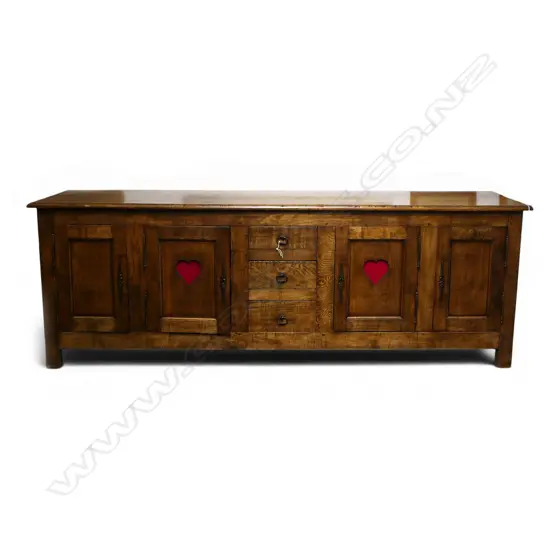 EARLY 20thC FRENCH BUFFET 2410x535x820mm