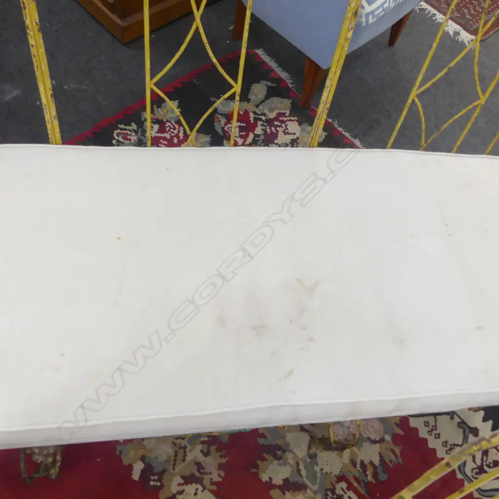 VINTAGE CONTINENTAL SOFA, WROUGHT IRON FRAME 1900x750x900mm  Image 1++