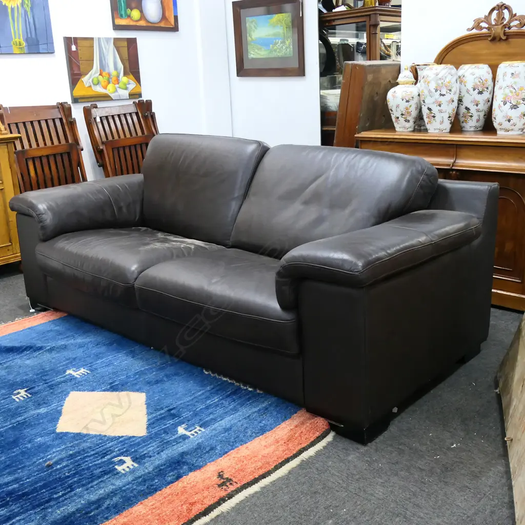 VIOLINO LEATHER SOFA 2250x970x870mm Image 1++