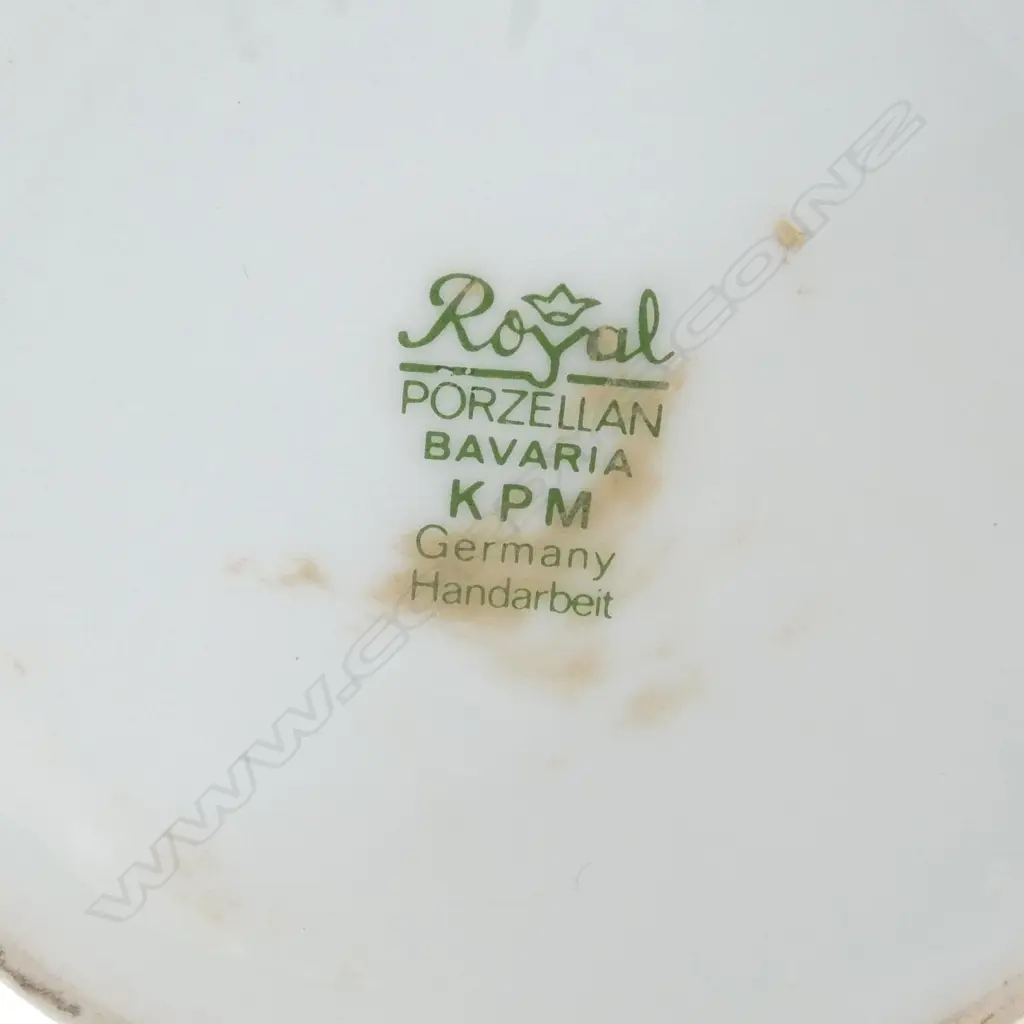2 KPM GERMANY PORCELAIN VASES; LIDDED + URN H.350mm Image 1++