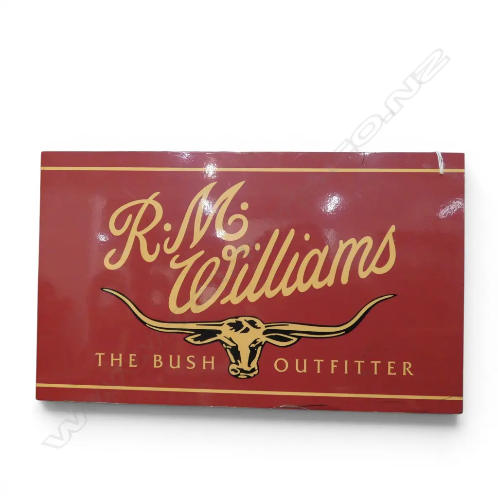 R. M. WILLIAMS SHOP SIGN 300x500mm Image 1++