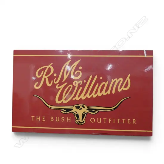 R. M. WILLIAMS SHOP SIGN 300x500mm