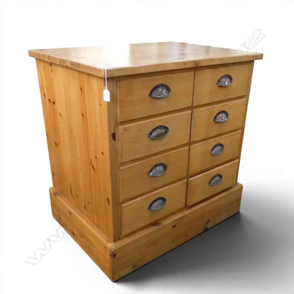 PINE 8 DRAWER CHEST 810x595x830mm Image 1++