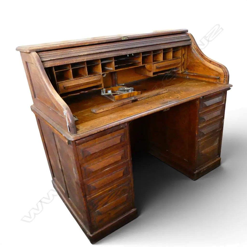 CUTLER OAK DESK W.1375mm Image 1++