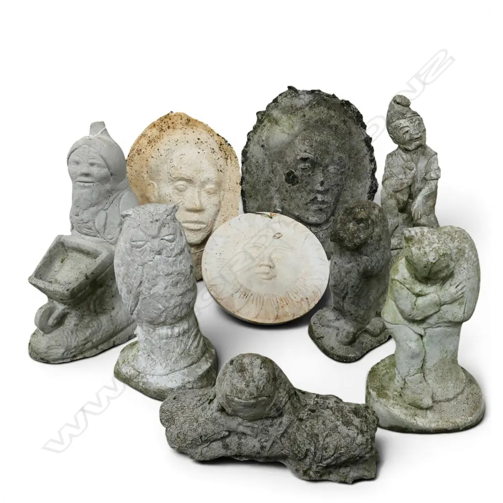 9 CAST CONCRETE GARDEN SCUPTURES Image 1++