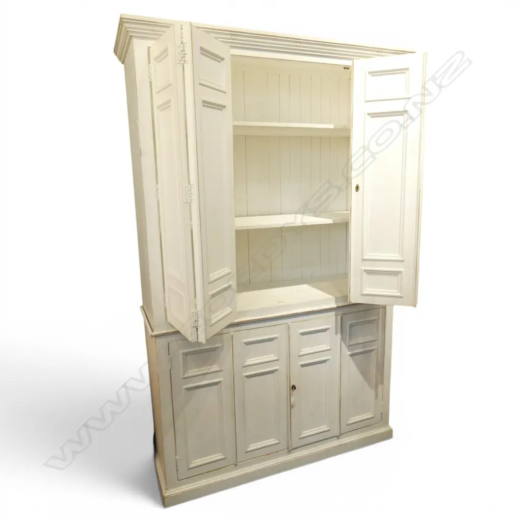 2 PCE WHITE PAINTED DRESSER 1435x500x2220mm Image 1++