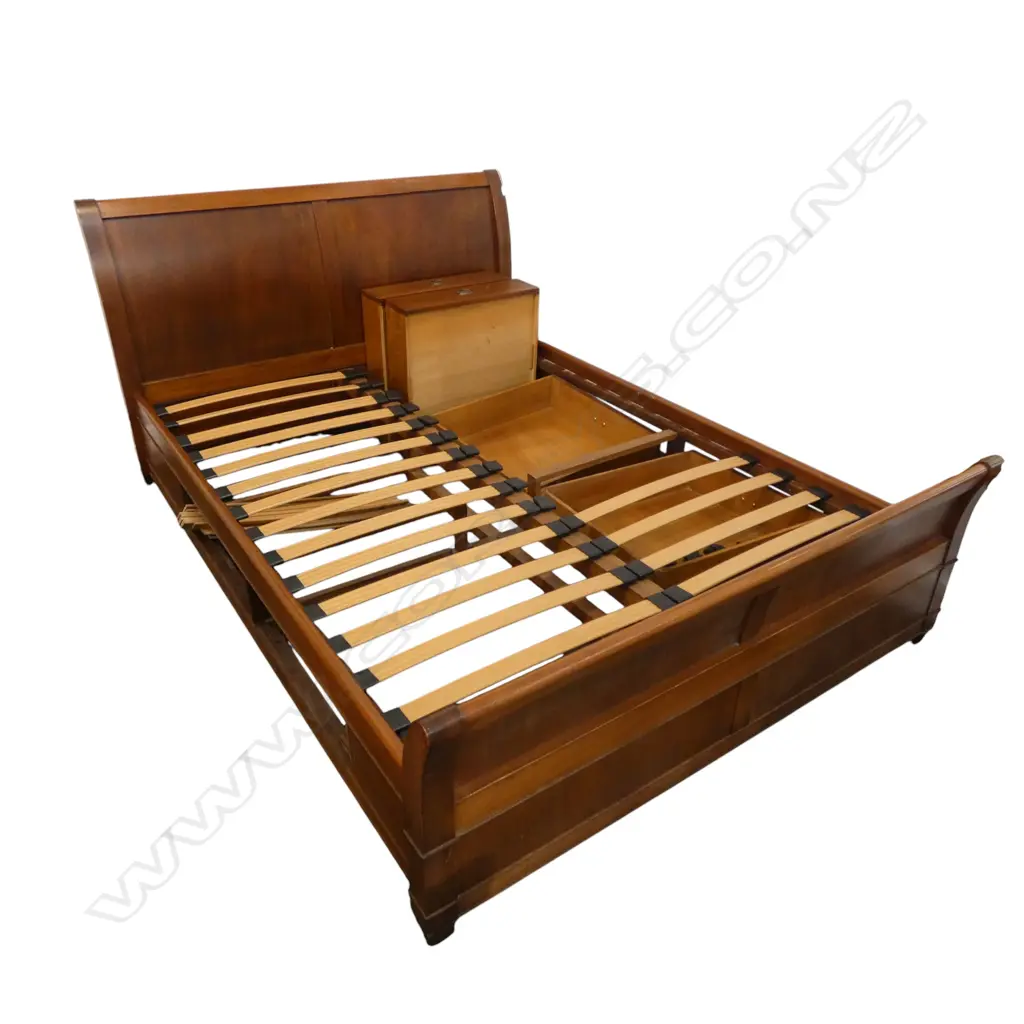 ROSE & HEATHER SLEIGH BED 1620x2400x1000mm Image 1++