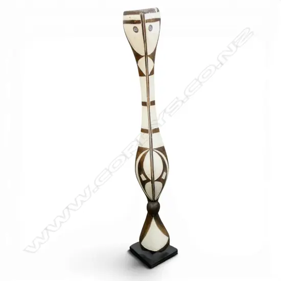 ETHNIC STYILIZED MASK CARVING ON STAND H1200MM