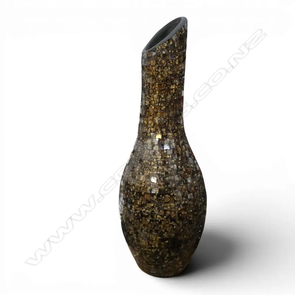 INDONESION MOSAIC GLASS VASE H530MM Image 1++