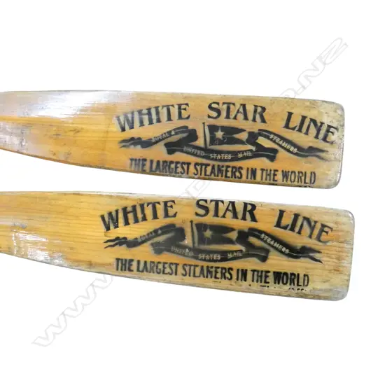 wooden oars