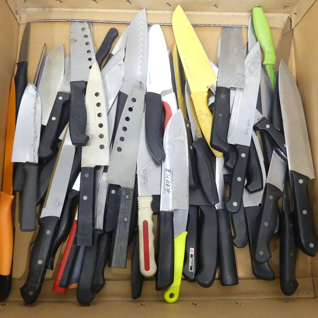 50 KITCHEN KNIVES ex. Japan. Mainly longer kitchen / chefs knives Image 1++